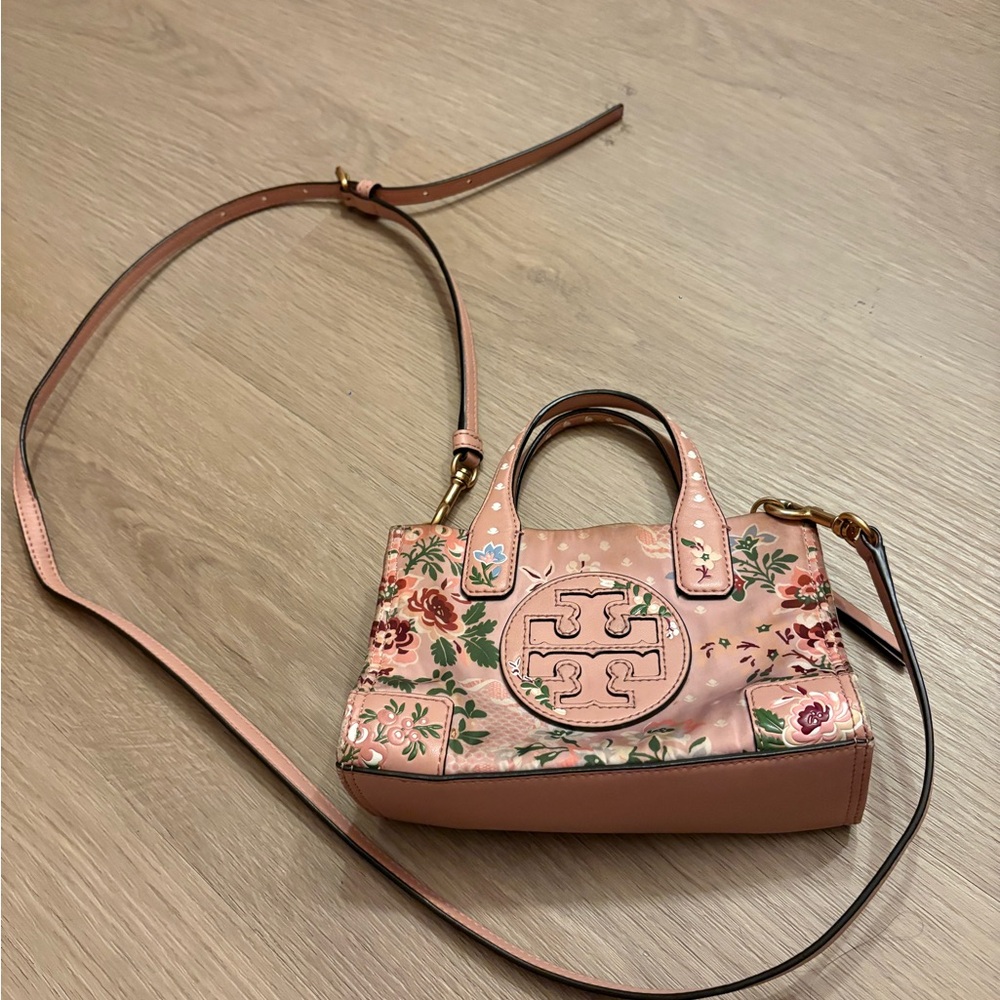 Tory Burch Floral Pink Mini Bag
